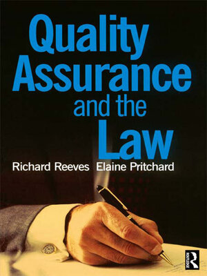 cover image of Quality Assurance and the Law